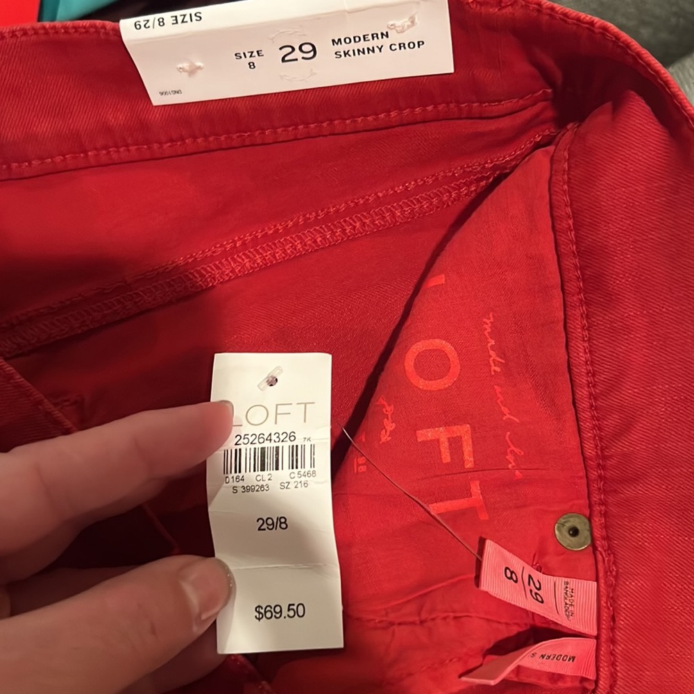 Loft dark reddish jeans - Picture 3 of 4